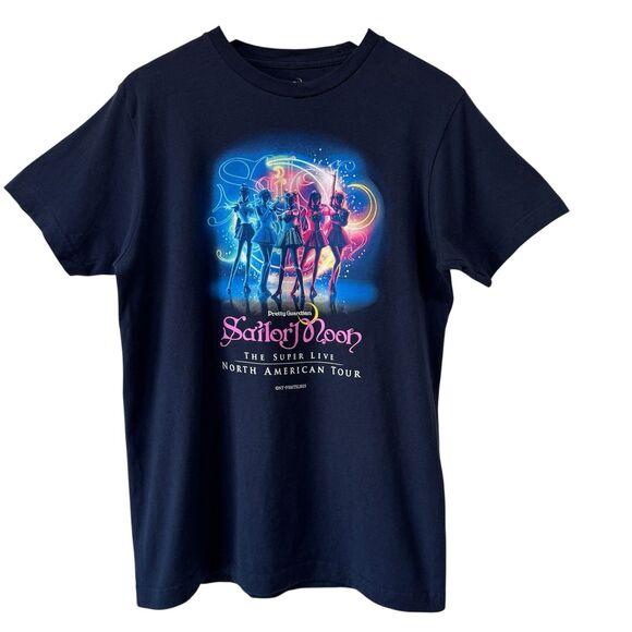 Official Sailor Moon The Super Live 2025 North American Tour T-Shirt Medium FLAW - Picture 1 of 9
